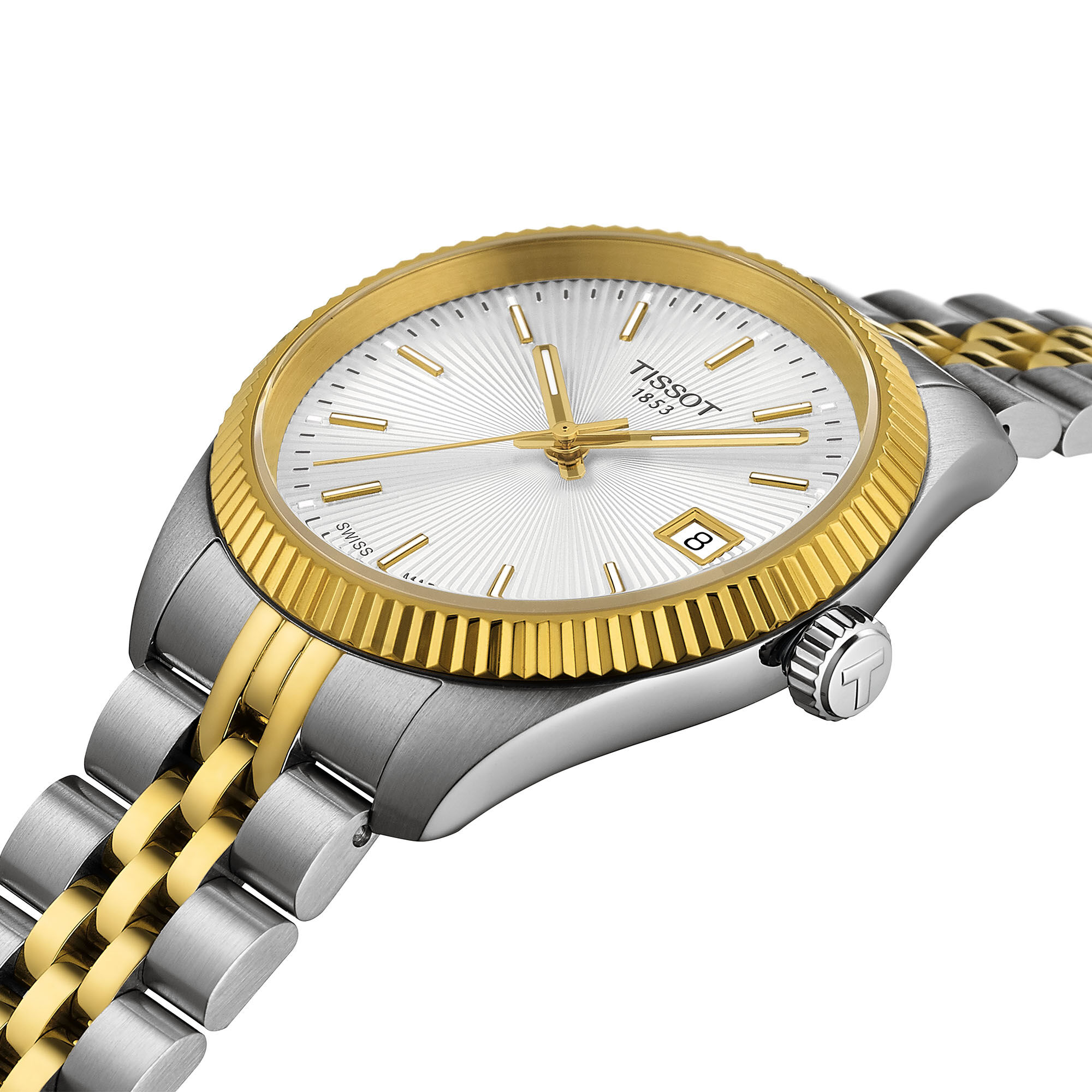 Tissot Ballade Quartz 34 mm Stainless Steel and Yellow Gold PVD